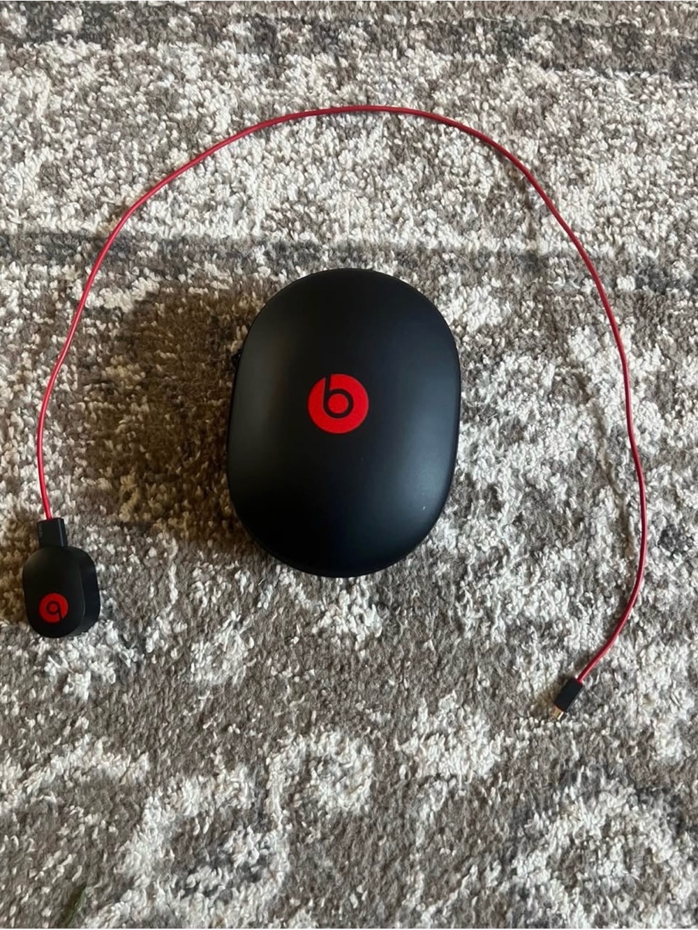 Beats Studio Wired On-Ear Headphones with Carrying Case - Black/Red